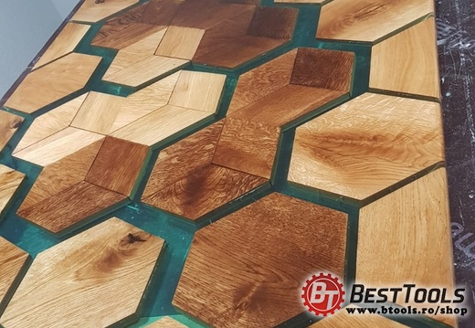 Masa lemn pentru living "Honeycomb"